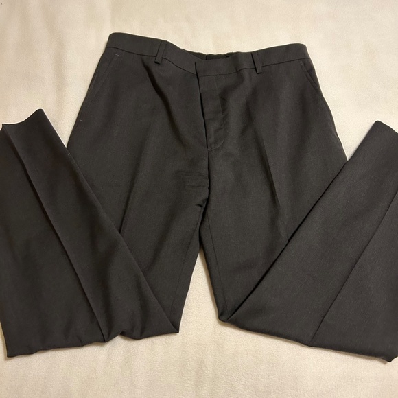 Kenneth Cole Awearness Black Heather Wool Blend Modern Fit Trousers, 35W x 30L - Picture 4 of 13